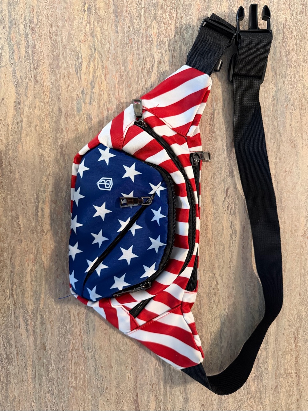Born Primitive Red White & Blue American Flag Belt Bag